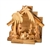 E15 - One Piece Nativity Set with Carved Figures - 5"